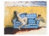 Nude On a Settee With Cupid